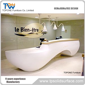 Modified Acrylic Widely Used Reception Counter Reception Furniture