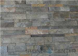 Golden Green Slate Wall Panel