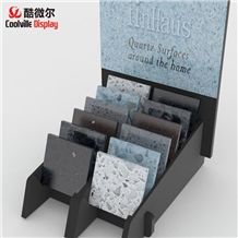 Mdf Wooden Tile Display Racks Stone Sample Display Stands