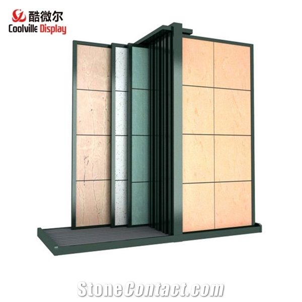 Sliding Display Racks Stands for Stone Sample Tile Wooden Flooring