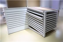 Sliding Marble Tile Display Stands Showroom Stone Tiles Display Rack