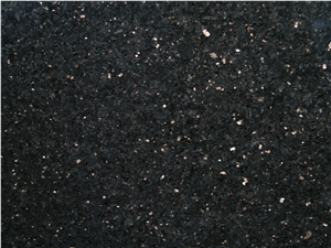 Black Galaxy Granite Slabs, India Black Granite