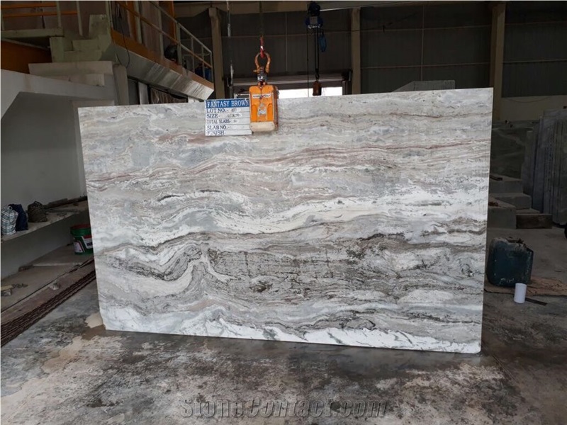 Fantasy Brown Slabs & Tiles, India Brown Marble