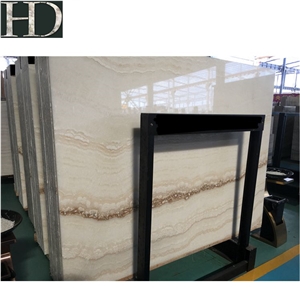 Beautiful Natural Onyx Stone White Onyx Slabs Marble for Wall Panel