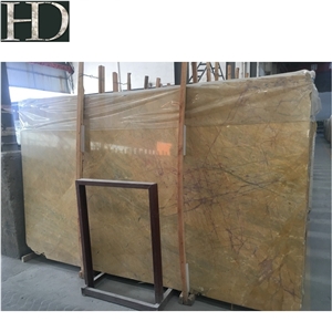 Hot Sale Gold Yellow Marble Slabs Flooring Design Stone for Sale