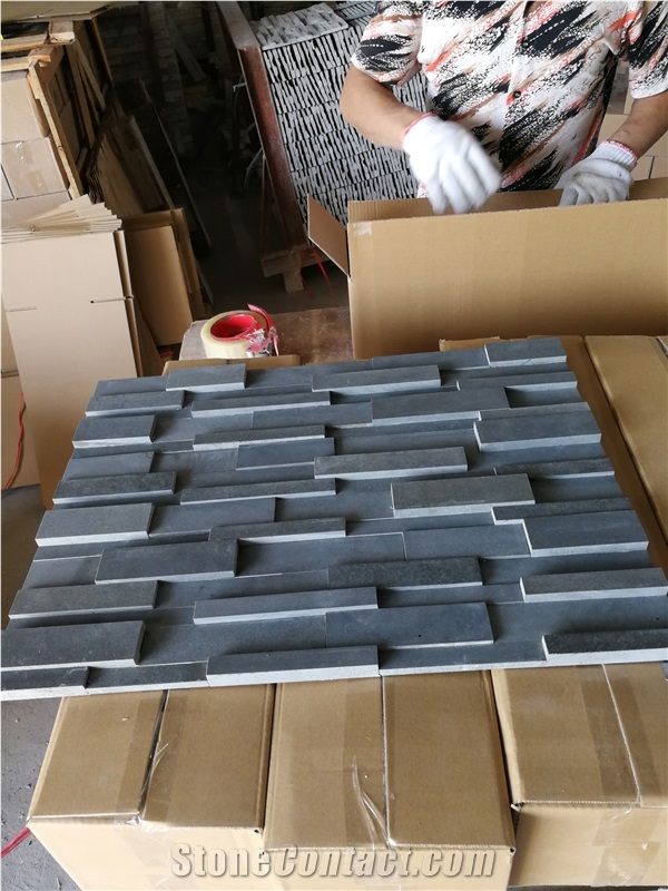 Andesite Cultured Stone Veneer , Ledge Stone ,China Black Andesite