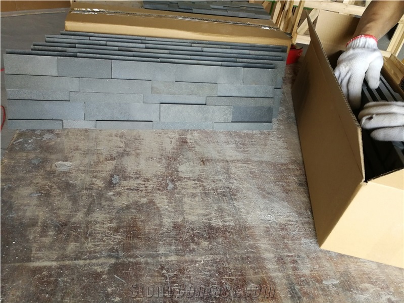 Andesite Cultured Stone Veneer , Ledge Stone ,China Black Andesite
