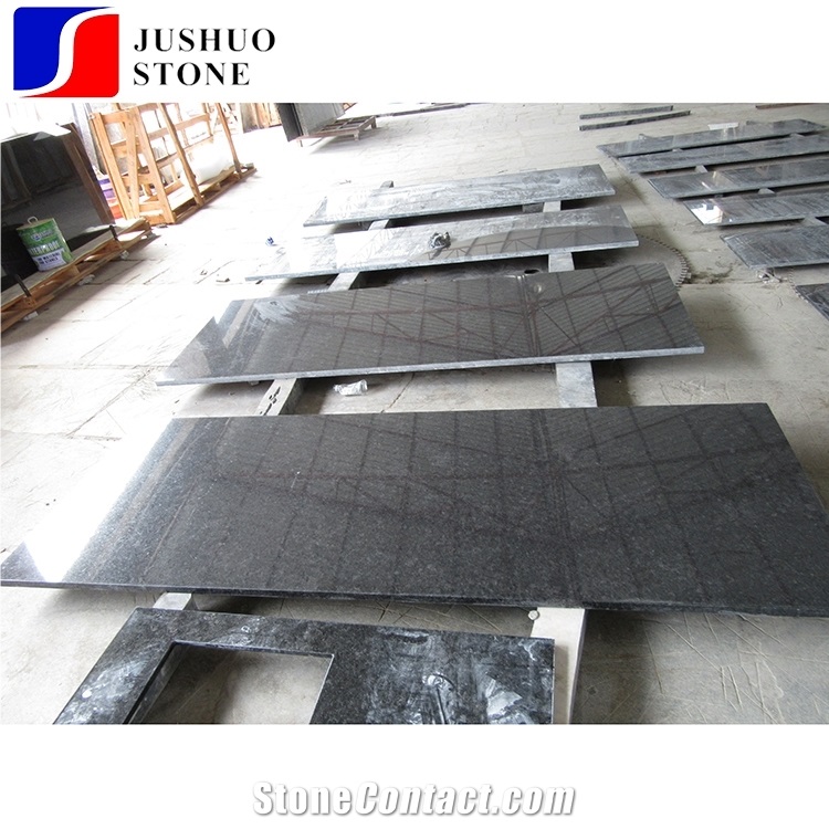 Angola Black/Granito Labradorita De Angola Stone Counterop Application