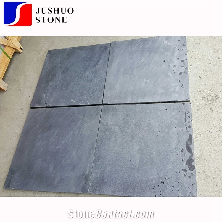 Charcoal China Jiangxi Black Ornamental Slate Tiles Construction Stone