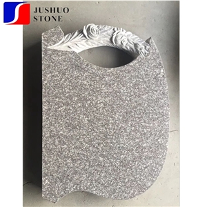 China G664 Polished Granite Stone Monument & Tombstone Gravestone