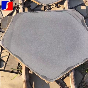 China Hannan Factory Black Basalt Stone Tile for Patio Path Decoration