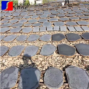 China Hannan Factory Black Basalt Stone Tile for Patio Path Decoration