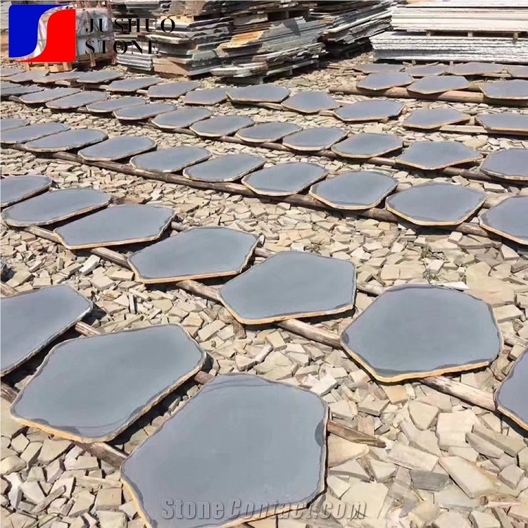 China Hannan Factory Black Basalt Stone Tile for Patio Path Decoration