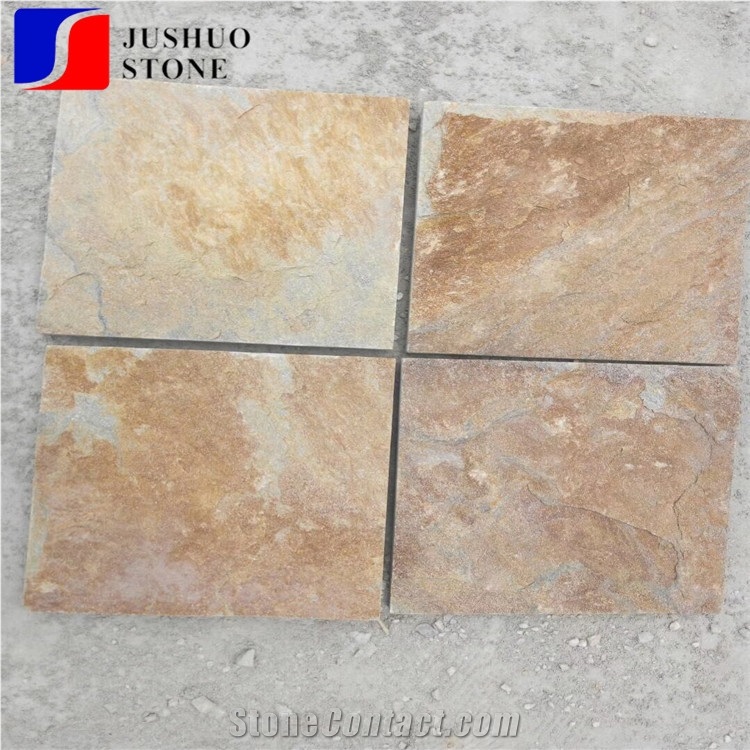 China Yellow Rusty Nature Split Culture Stone for Walling Decor Price