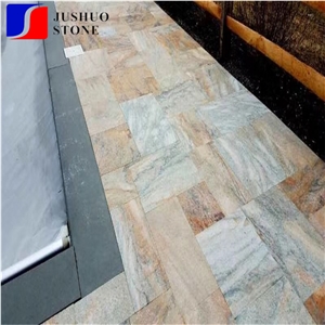 China Yellow Rusty Nature Split Culture Stone for Walling Decor Price