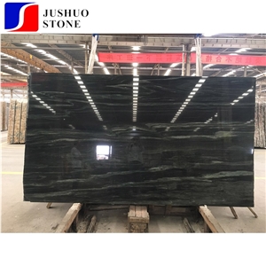 Green River Serpentine Granite Slab with Black Grains Inner Building