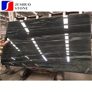 Green River Serpentine Granite Slab with Black Grains Inner Building