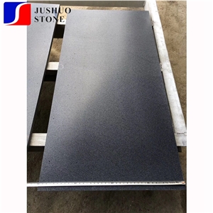Honed Hainan Black Volcano Black Lava Swimming Pool Coping Tiles