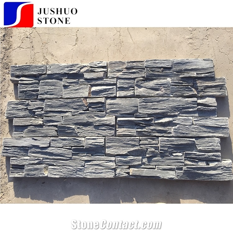 Natural Sesame Grey Loose Ledge Culture Slate for Wall Cladding Decor