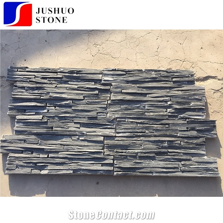 Natural Sesame Grey Loose Ledge Culture Slate for Wall Cladding Decor