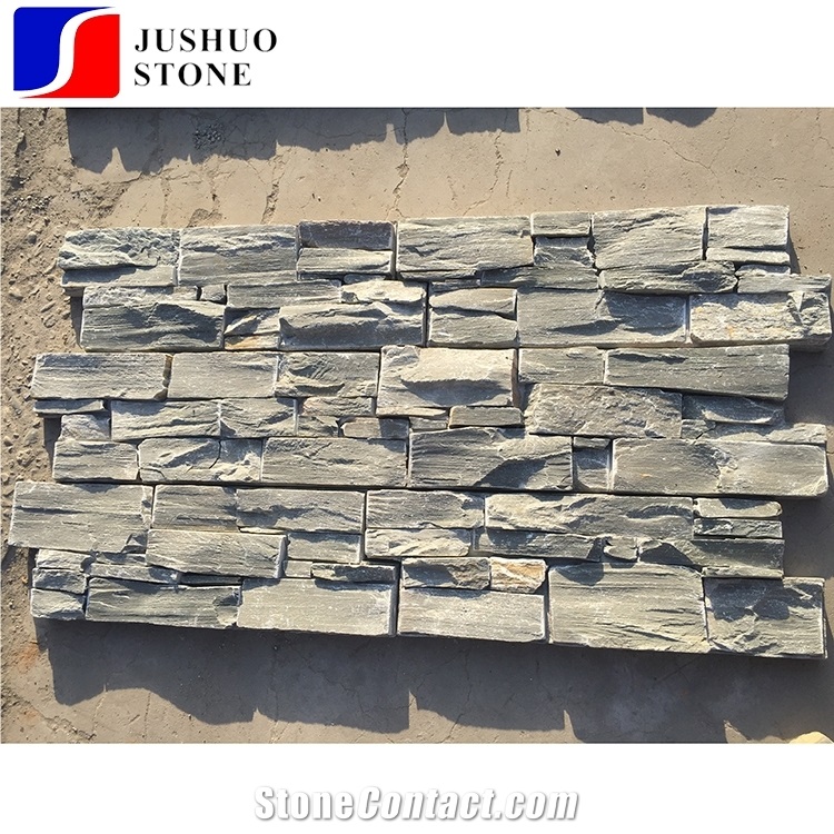 Natural Sesame Grey Loose Ledge Culture Slate for Wall Cladding Decor