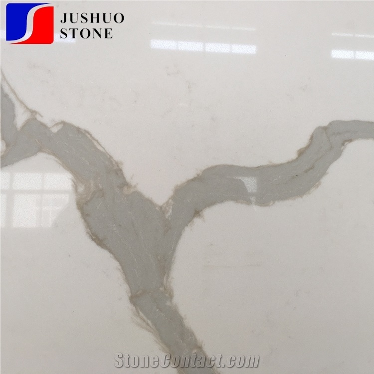 New Calaeatta White Quartz,Marmo Calacatta Blanco Manmade Stone