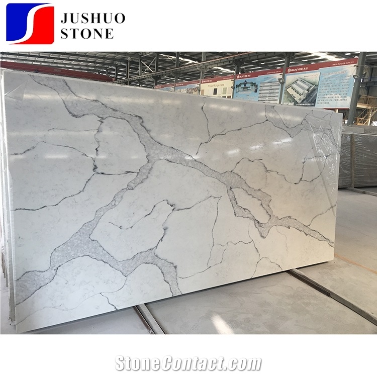 New Calaeatta White Quartz,Marmo Calacatta Blanco Manmade Stone