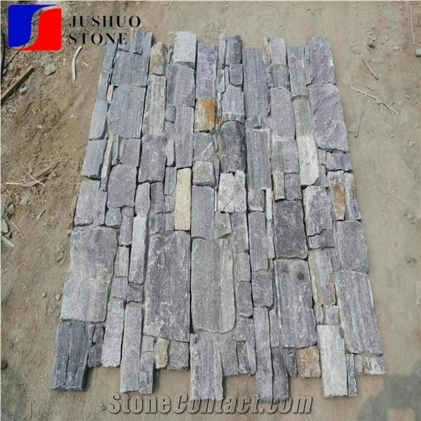 Wall Decor Exposed Wall Stone Pool Waterfall China Grey Slate