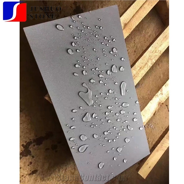 Waterproof Honed Hainan Grey Basalt Hainan Grey Lavastone Andesite
