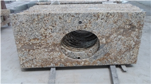 Cheap Big White Flower Granite for Countertop for Bathroom