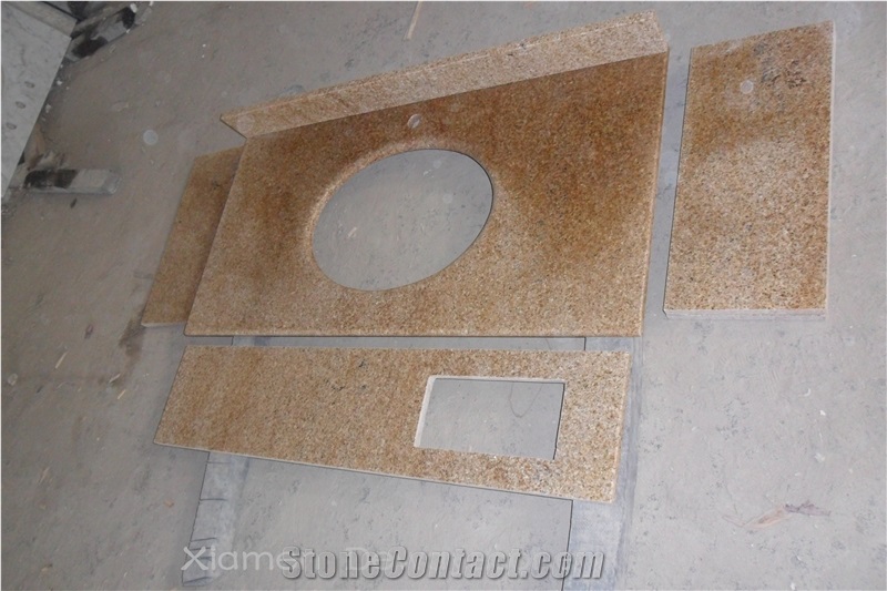 Cheap Big White Flower Granite for Countertop for Bathroom