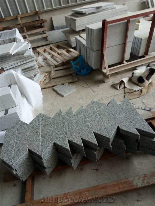 Natural Stone Grey Granite G603 for Floor, Steps and Wall Spiral Staircase