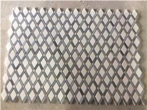 Crystal White Marble Mix Pearl Stone Art Mosaic Tile Bathroom Decor