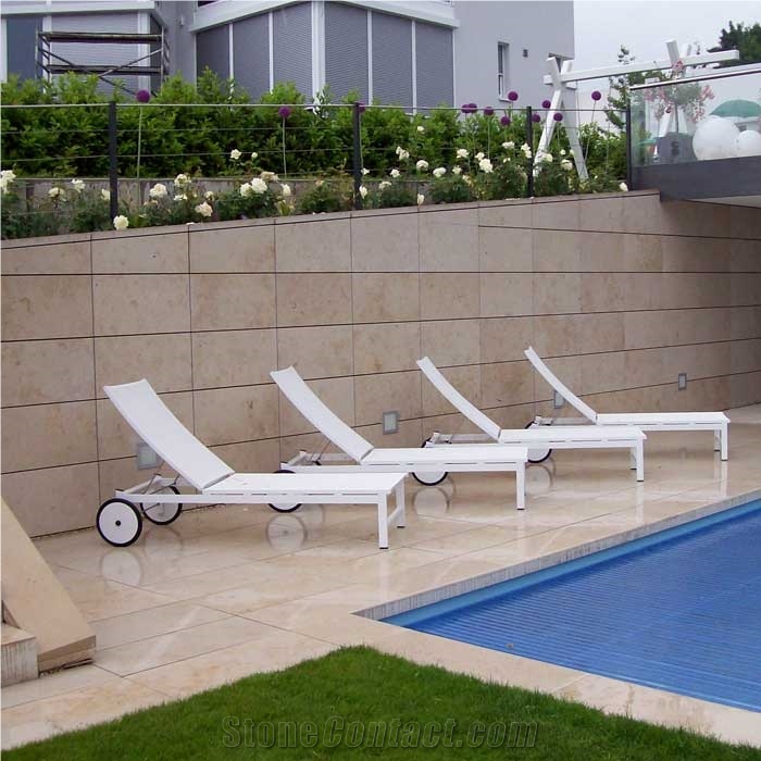 Jura Beige Limestone Wall Panel Tile,German Cream Honed Floor Covering Pattern