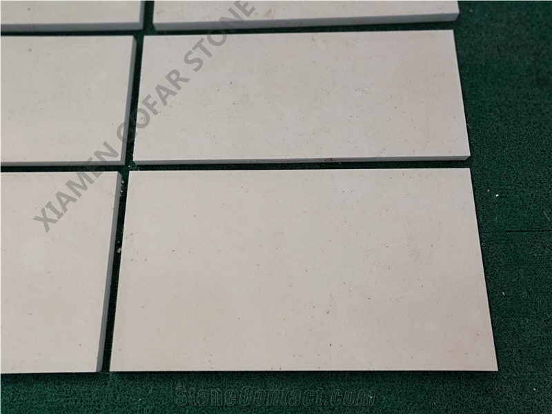 Moca Cream Beige Limestone Pattern Tile Floor Paving Panel,Crema Coral Stone Sheet Gofar