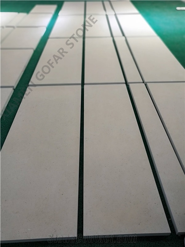 Moca Cream Beige Limestone Pattern Tile Floor Paving Panel,Crema Coral Stone Sheet Gofar