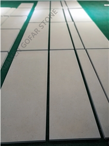 Moca Cream Beige Limestone Pattern Tile Floor Paving Panel,Crema Coral Stone Sheet Gofar