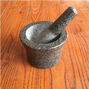 Granite Mortar and Pestle Size 14x10cm