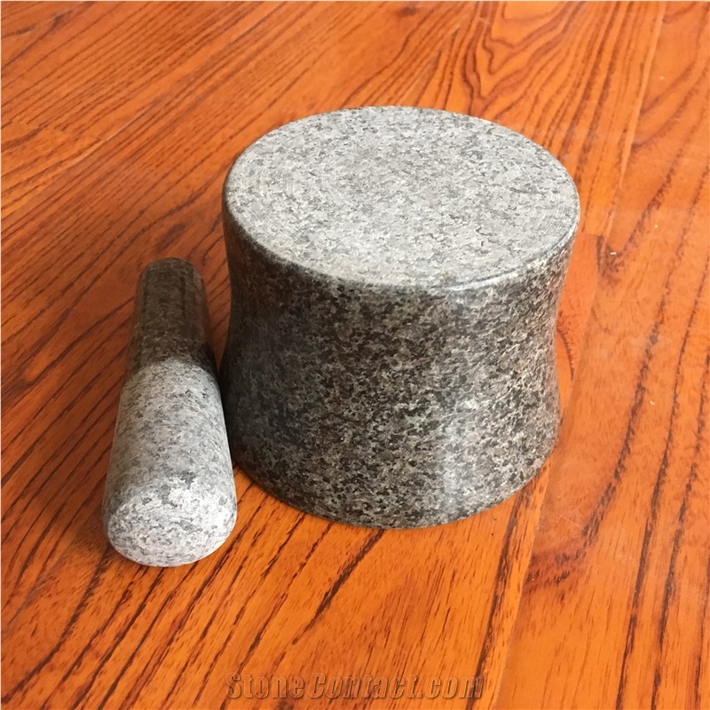 Granite Mortar and Pestle Size 14x10cm