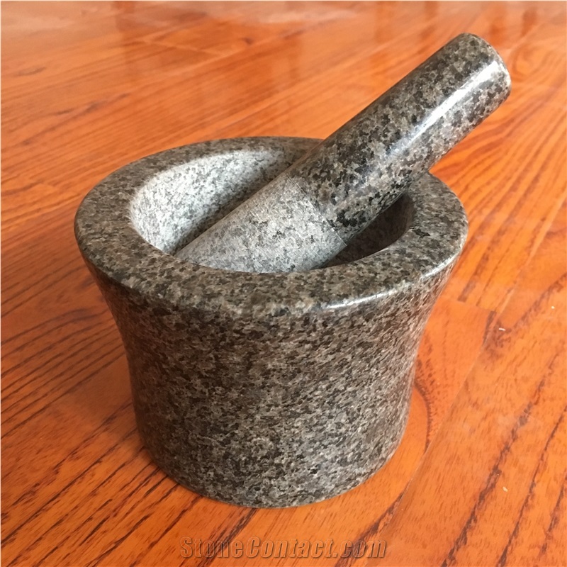 Granite Mortar and Pestle Size 14x10cm