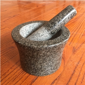 Granite Mortar and Pestle Size 14x10cm