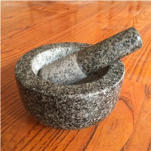 Natural Granite Herb and Spice Grinder, Pestle and Mortar