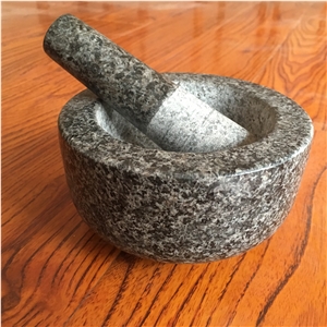 Natural Granite Herb and Spice Grinder, Pestle and Mortar