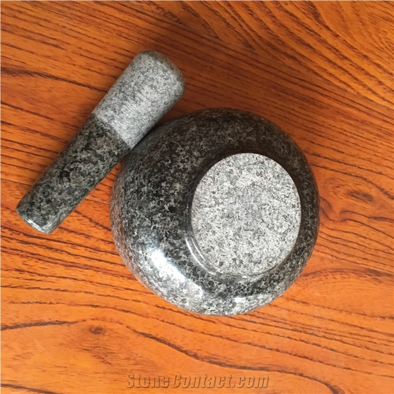 Natural Granite Herb and Spice Grinder, Pestle and Mortar