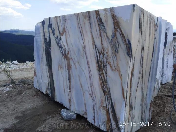 Blue Solare Marble Block, Turkey Blue Marble