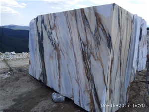 Blue Solare Marble Block, Turkey Blue Marble