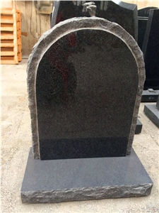 Dark Grey G654 Natural Edges Upright Single Tombstone Dark Grey G654 Natural Edges Upright Single Tombstone