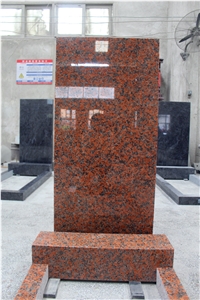 Indian Red Classical Upright Tombstone