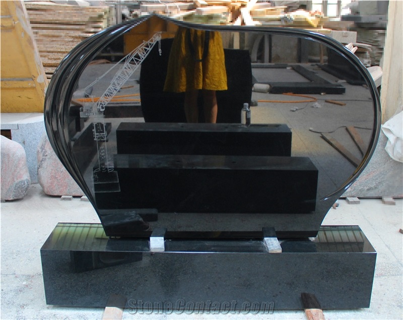 Shanxi Black a Grade Upright Western Style Monuments,Tombstone