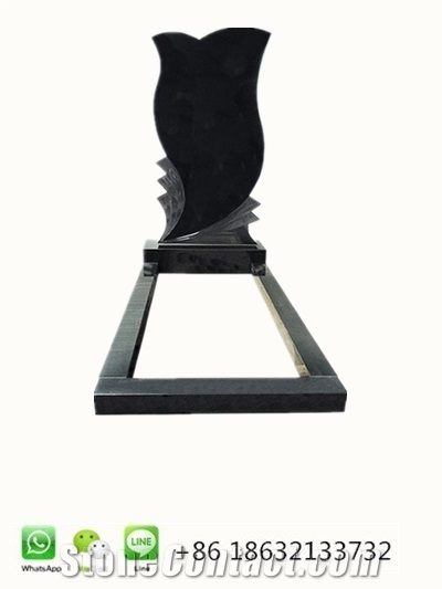 Shanxi Black Rectangle Upright Tombstone